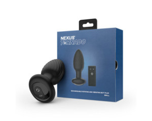 Nexus Tornado Anal Plug w/Remote Black