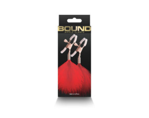 Bound Nipple Clamps F1 Red