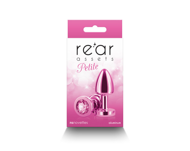 Rear Assets Petite Metal Anal Plug Pink