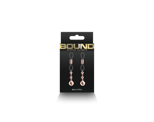 Bound Nipple Clamps D1 Rose Gold