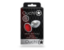 Shots Ouch Round Gem Butt Plug S Sil/Red