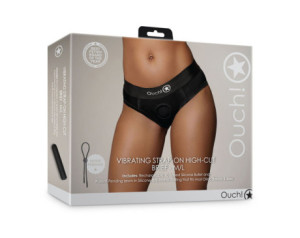 Shots Ouch Vibr Strapon HC Brief M/L Blk