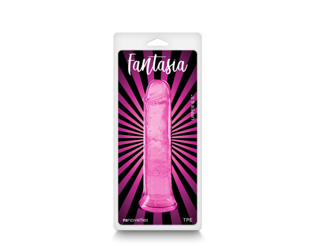 Fantasia Upper 6.5in Jelly Dildo Pink