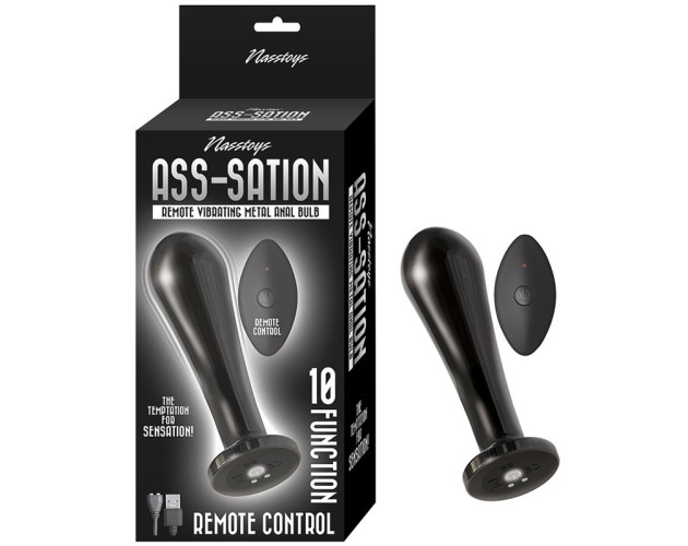 Ass-Sation Remote Vib Metal Anal Bulb Bk