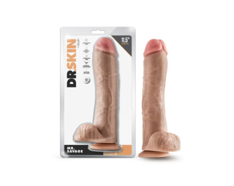 Dr. Skin Mr. Savage Dildo/Ball 11.5in Be