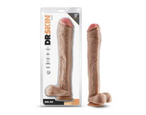 Dr. Skin Mr. Ed Dildo/Ball 13in Beige