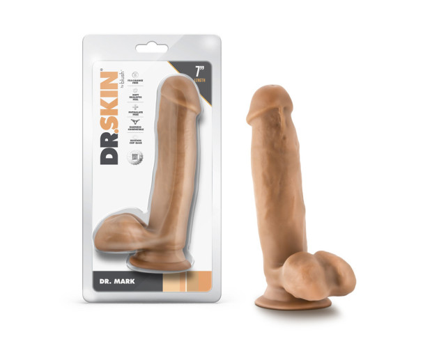 Dr. Skin Dr. Mark Dildo/Ball 7in Tan