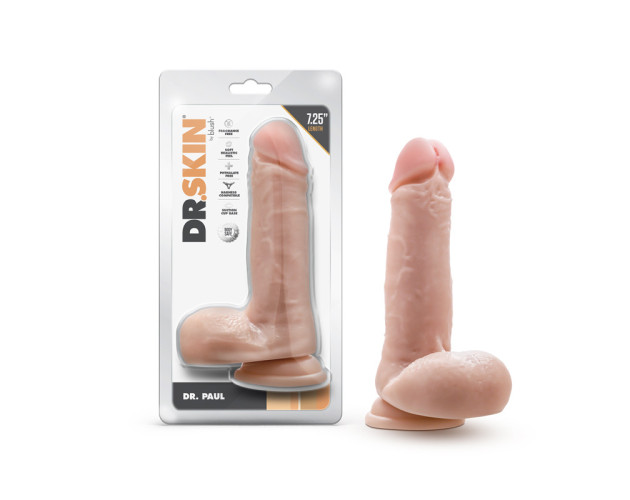 Dr. Skin Dr. Paul Dildo W/Ball 7.25in Be