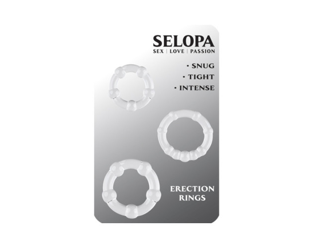 Selopa Erection Rings Cock Ring Set Clea