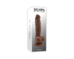 Selopa Natural Feel Dildo 6in Dark