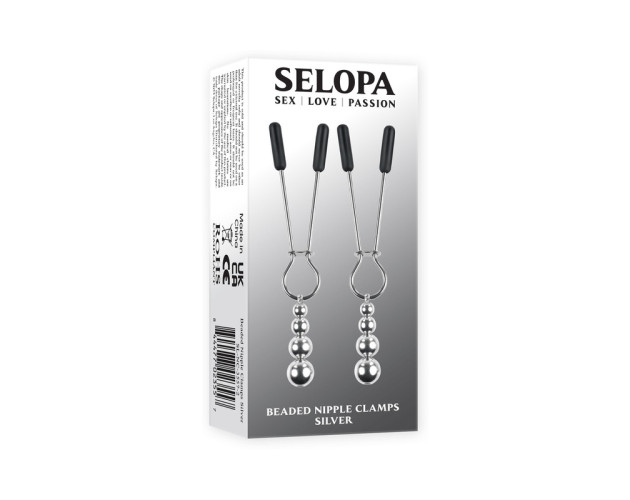 Selopa Beaded Nipple Clamps S.S. Silver