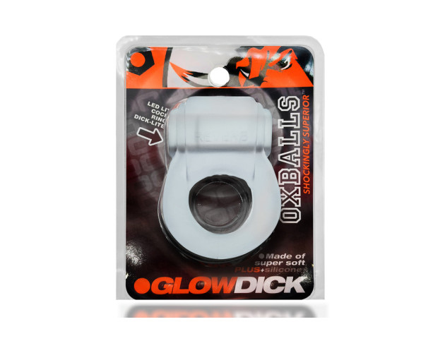 OxBalls Glowdick Cockring W/Led Clear Ic