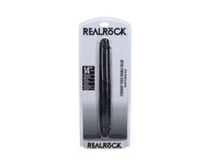 RealRock 14in Thick Double Dong Black