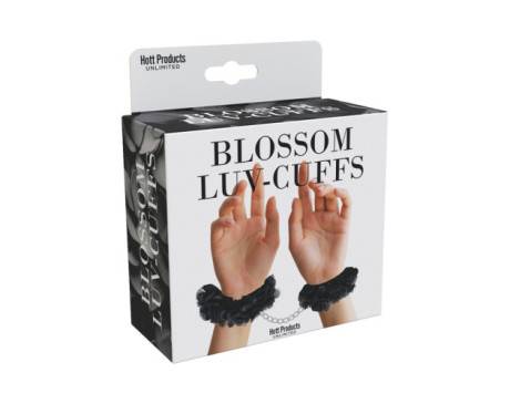 Blossom Luv Cuffs Flower Hand Cuffs Blac