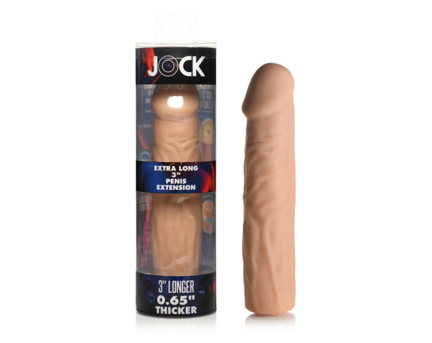 Jock Extra Long Penis Extension 3in Ligh