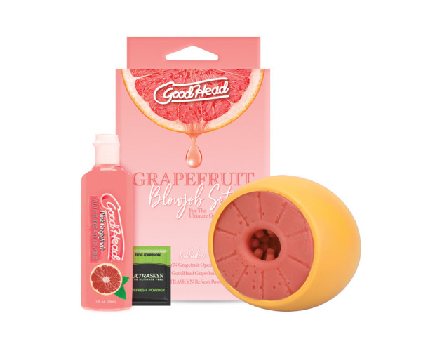 GoodHead Grapefruit Blowjob Set Yel Pink