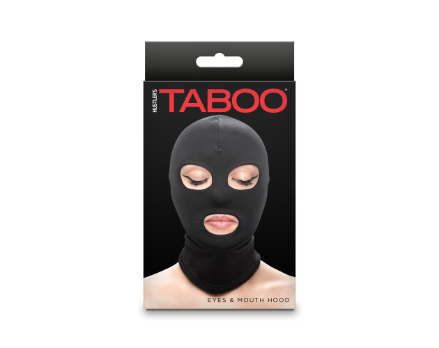 Hustler Taboo Eyes&Mouth Hood Black