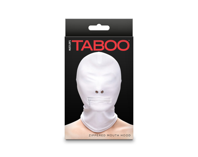 Hustler Taboo Zippered Mouth Hood White