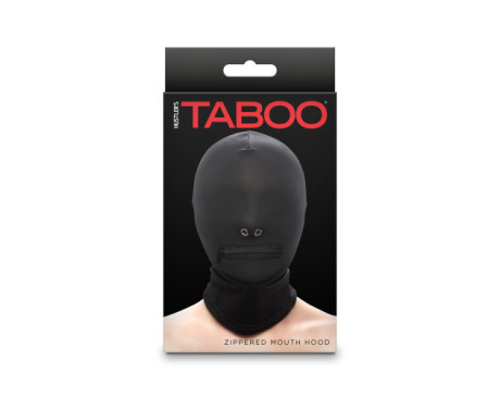 Hustler Taboo Zippered Mouth Hood Black