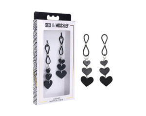 SS S&M Heart Nipple Ties