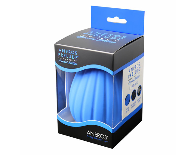 Aneros Prelude Enema Bulb Kit SE Blue