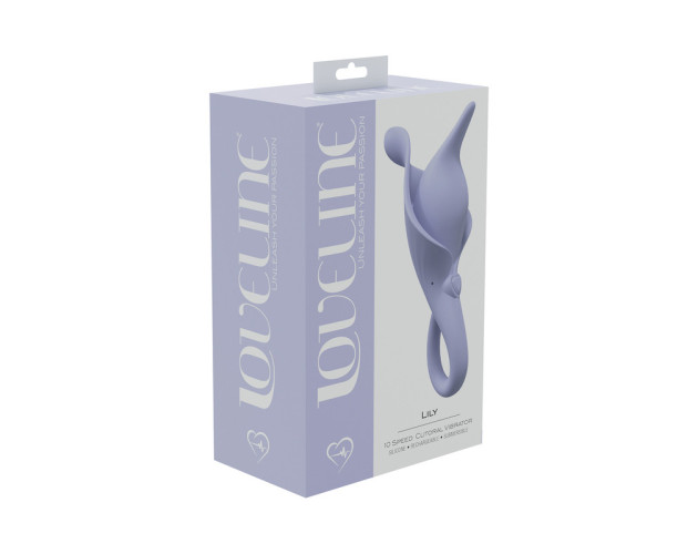 LoveLine Lily 10 Speed Clitoral Vibe Lav