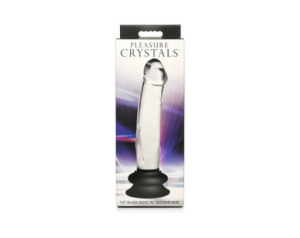 Pleasure Glass Dildo W/Sil Base 7.6