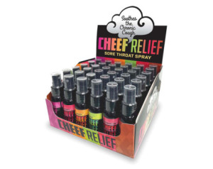 Cheef Relief Throat Spray 36pc Display