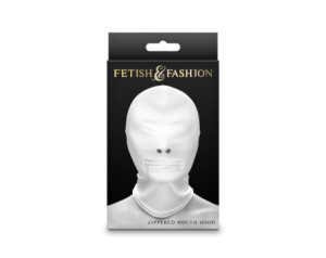 Fetish&Fashion Zippered Mouth Hood White