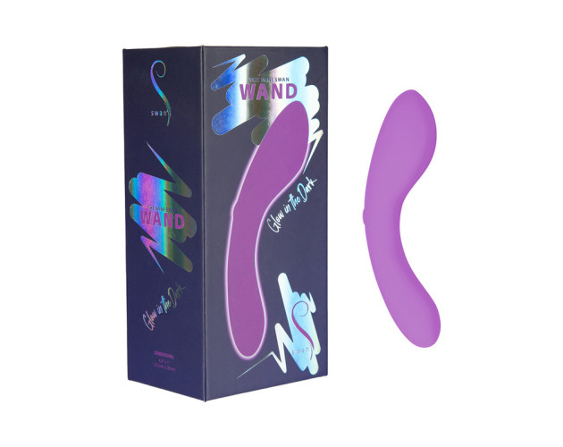 Swan The Mini Swan Wand GITD Purple