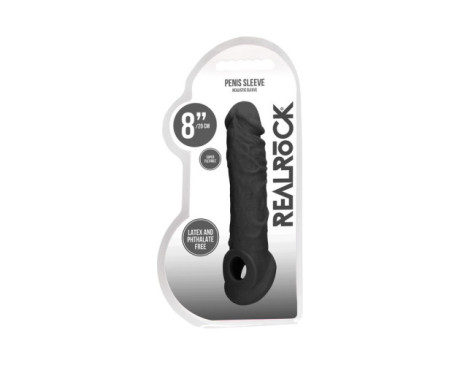 RealRock Skin 8 in. Penis Sling Black