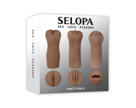 Selopa Party Pack 3pc Stroker Pack Dark