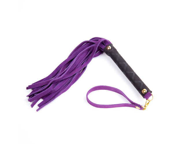 Ple'sur Mini Leather Flogger Purple