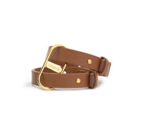 Crave ICON Cuffs Tan/24kt Gold