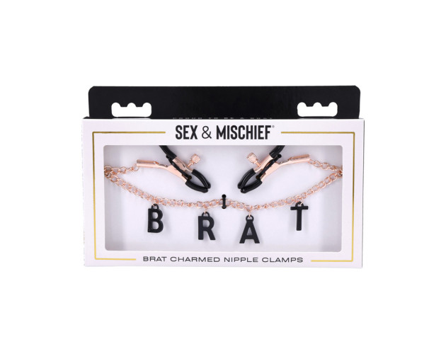 SS S&M Brat Charmed Nipple Clamps