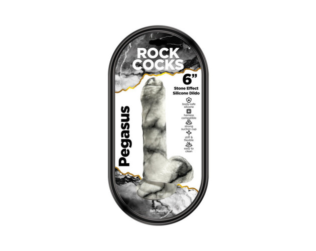 Rock Cocks Pegasus Marble Dildo 6in