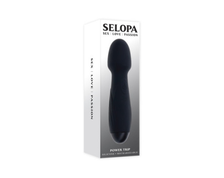 Selopa Power Trip Rechargeable Wand Bk