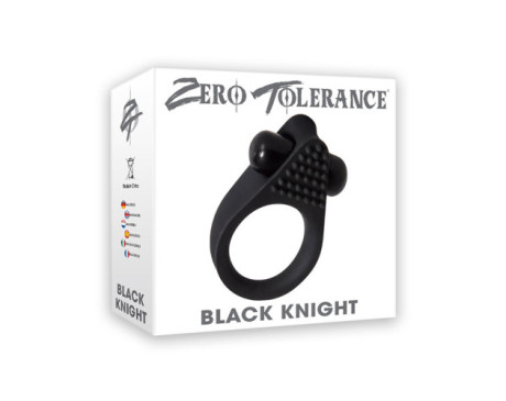 ZT Black Knight Vibrating Cockring Black