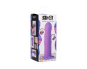 Squeezable Wavy Dildo - Purple