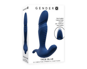 GX True Blue Thrusting Vibrator