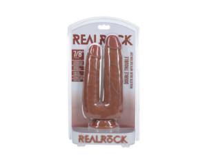 RealRock Double Trouble 7/8in Dildo Tan