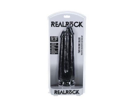 RealRock Two in One 9/10in Dildo Black