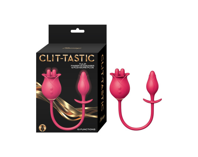 Clit-Tastic Tulip Finger Mass&Ple Plug R