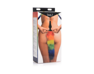 Tailz Rainbow Tail Silicone Butt Plug