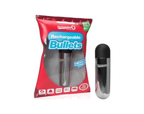 Screaming O Rechargeable Bullets Silver