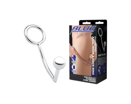 BLM Stainless Steel Anal Hook & C-Ring