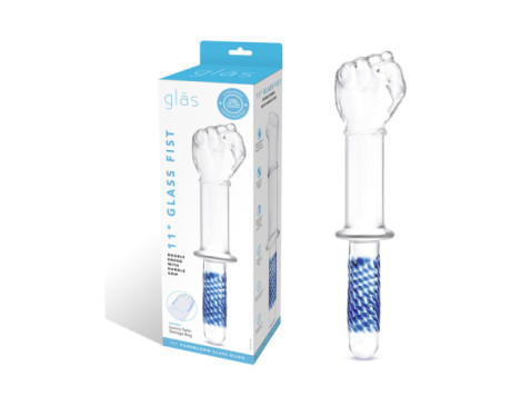 Glas 11 in. Glass Fist Dbl End w/Handle