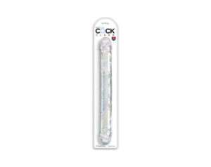 King Cock Double Dildo 18in Clear