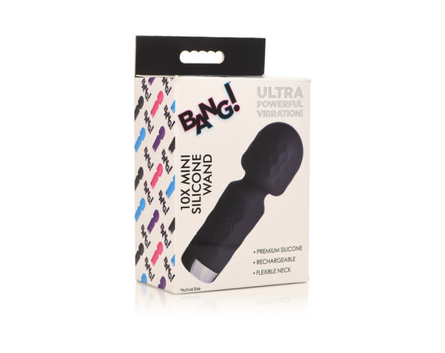 BANG! 10X Mini Silicone Wand Black