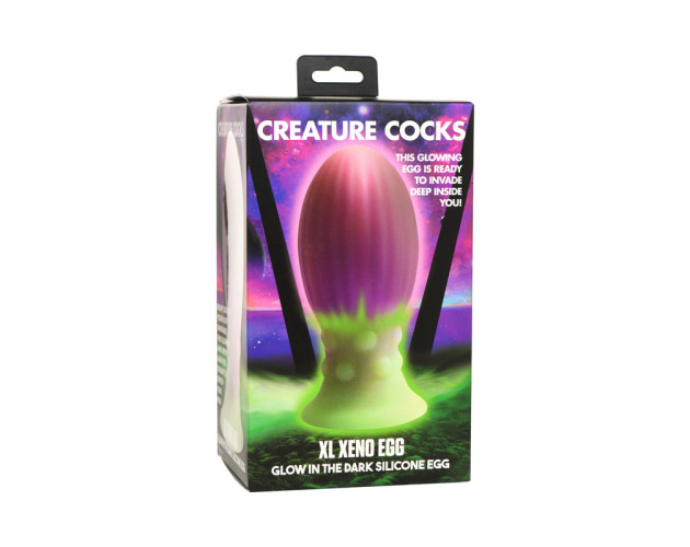 Creature Cocks XL Xeno Egg GITD Silicone